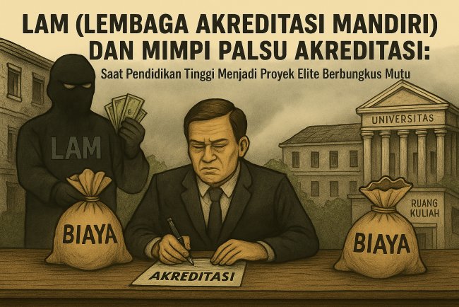 LAM (Lembaga Akreditasi Mandiri) dan Mimpi Palsu Akreditasi: Saat Pendidikan Tinggi Menjadi Proyek Elite Berbungkus Mutu