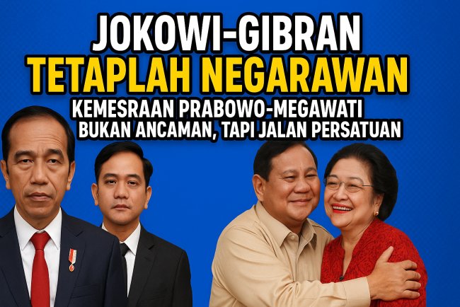 Jokowi-Gibran Tetaplah Negarawan: Kemesraan Prabowo-Megawati Bukan Ancaman, Tapi Jalan Persatuan