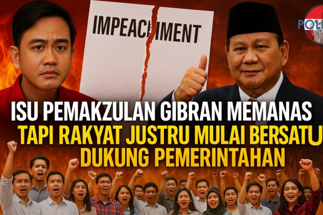 Isu Pemakzulan Gibran Memanas, tapi Rakyat Justru Mulai Bersatu Dukung Pemerintahan