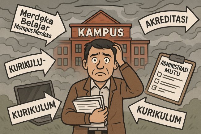 “Mutu” yang Membingungkan: Ketika Pendidikan Tinggi Diombang-Ambing Kebijakan Tak Matang.