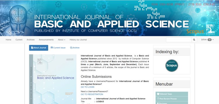 International Journal of Basic and Applied Science (IJ0BAS) Jurnal Terindex Scopus Pertama di Wilayah 1.