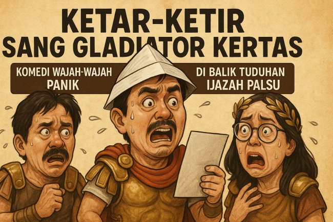 Ketar-Ketir Sang Gladiator Kertas: Komedi Wajah-Wajah Panik di Balik Tuduhan Ijazah Palsu