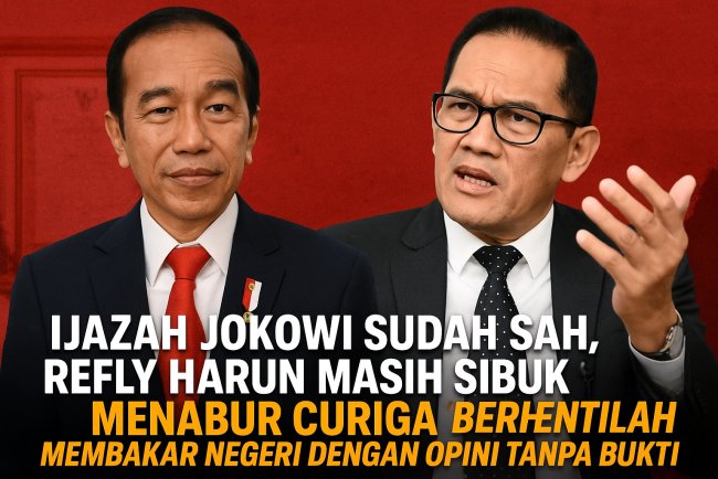 Ijazah Jokowi Sudah Sah, Refly Harun Masih Sibuk Menabur Curiga, Berhentilah Membakar Negeri dengan Opini Tanpa Bukti