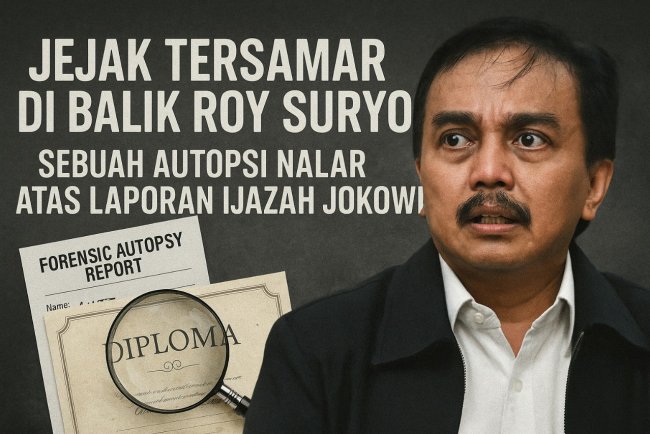 Jejak Tersamar di Balik Roy Suryo: Sebuah Autopsi Nalar atas Laporan Ijazah Jokowi