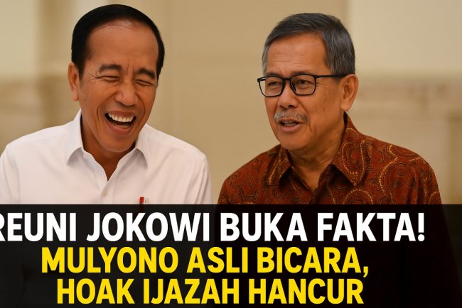 Reuni Jokowi Buka Fakta! Mulyono Asli Bicara, Hoaks Ijazah Hancur