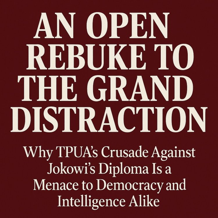 An Open Rebuke to the Grand Distraction: Why TPUA’s Crusade Against Jokowi’s Diploma Is a Menace to Democracy and Intelligence Alike