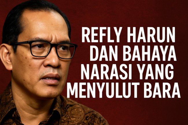 Refly Harun dan Bahaya Narasi yang Menyulut Bara