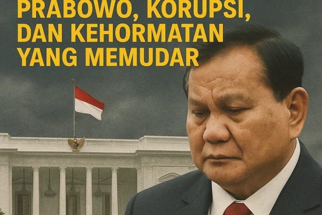 Janji yang Terkubur di Istana: Prabowo, Korupsi, dan Kehormatan yang Memudar