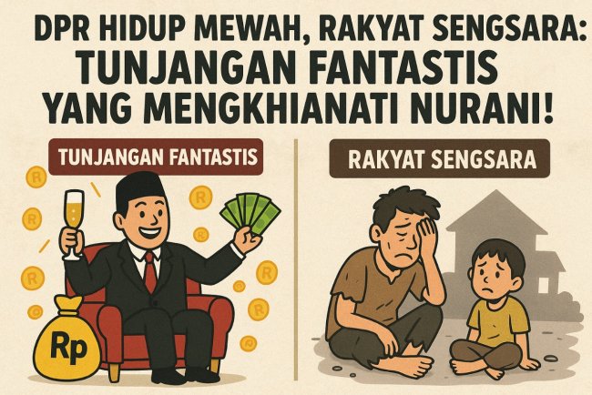 DPR Hidup Mewah, Rakyat Sengsara: Tunjangan Fantastis yang Mengkhianati Nurani!