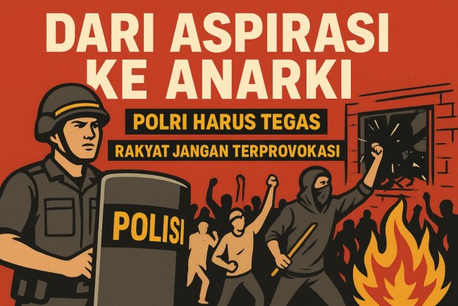 Dari Aspirasi ke Anarki: Polri Harus Tegas, Rakyat Jangan Terprovokasi