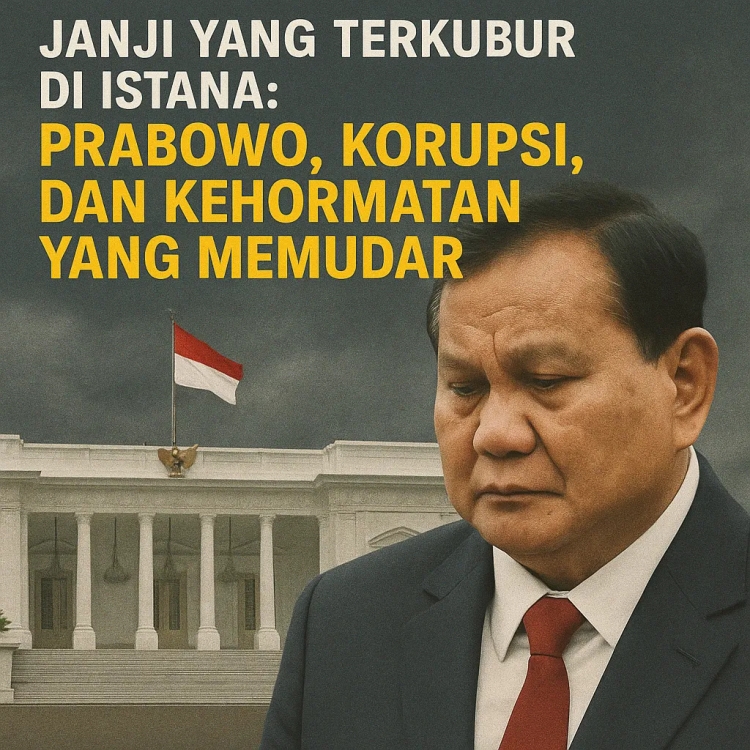 Janji yang Terkubur di Istana: Prabowo, Korupsi, dan Kehormatan yang Memudar