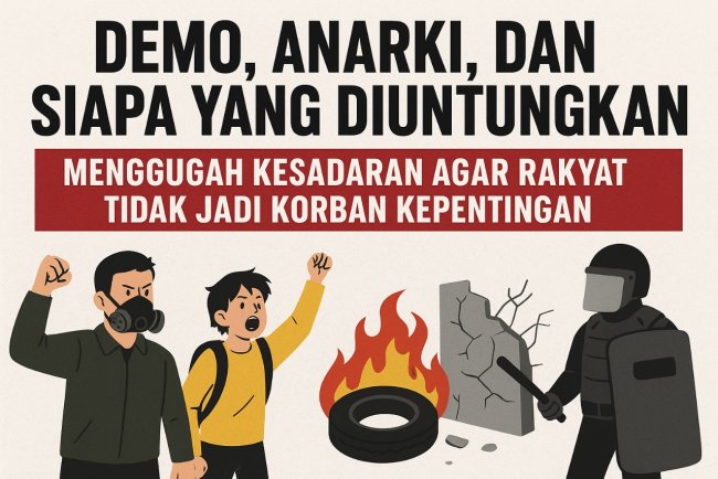 Demo, Anarki, dan Siapa yang Diuntungkan: Menggugah Kesadaran agar Rakyat Tidak Jadi Korban Kepentingan