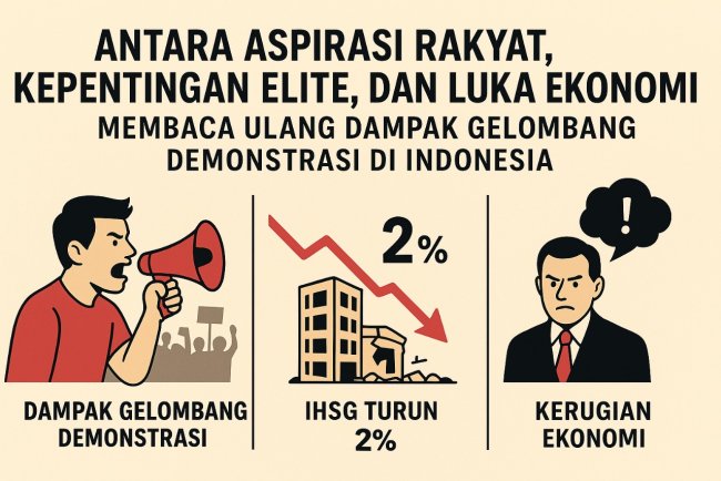 Antara Aspirasi Rakyat, Kepentingan Elite, dan Luka Ekonomi: Membaca Ulang Dampak Gelombang Demonstrasi di Indonesia